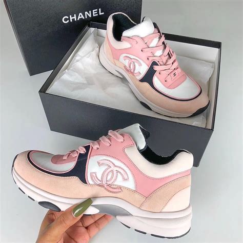 chanel sneakers dames roze